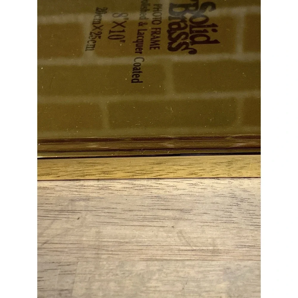 Vintage Mid-Century Solid Brass Bifold Picture Frame‎ Gold 8x10  Modern Heritage